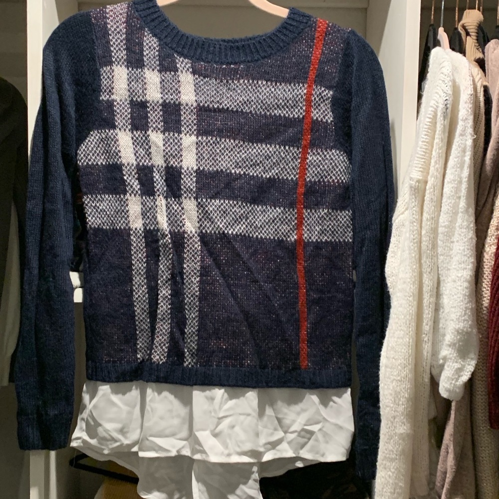 Navy blue sweater
